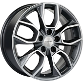 Диски Khomen KHW 1713 7x17 5*110 ET46 DIA63.3 Black Литой купить с бесплатной доставкой в пункты выдачи в Петербурге